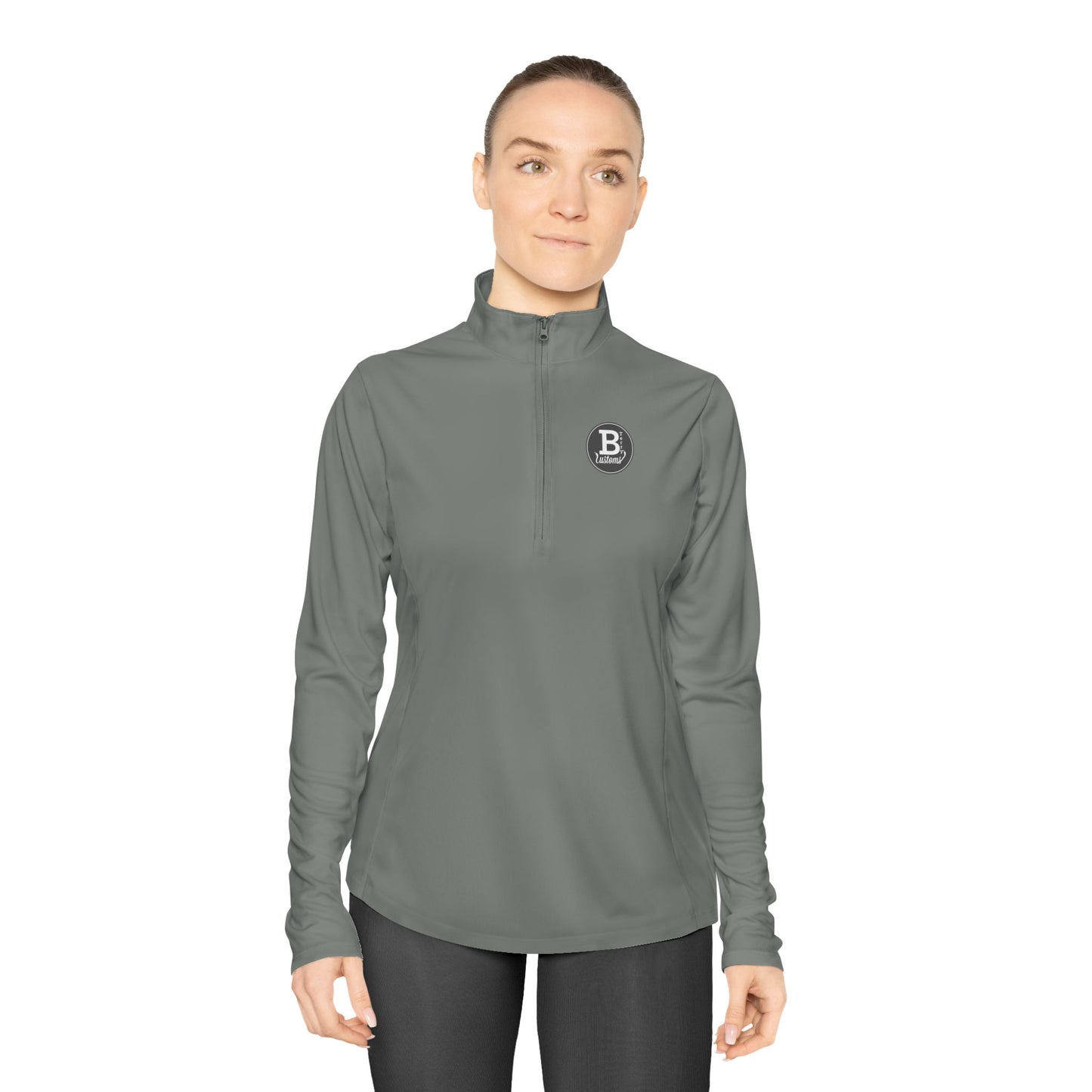 Ladies BTerry Quarter Zip - OG Logo